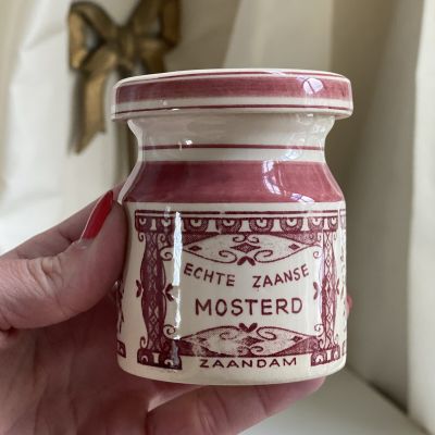 Банка малая с крышкой 9 см фарфор Delfts