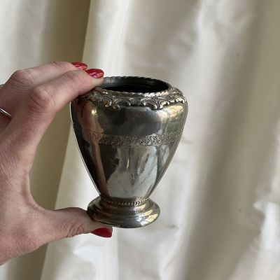 Ваза малая с клеймом хромирование 200 мл 