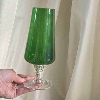 Бокал зеленый 500 мл хрусталь