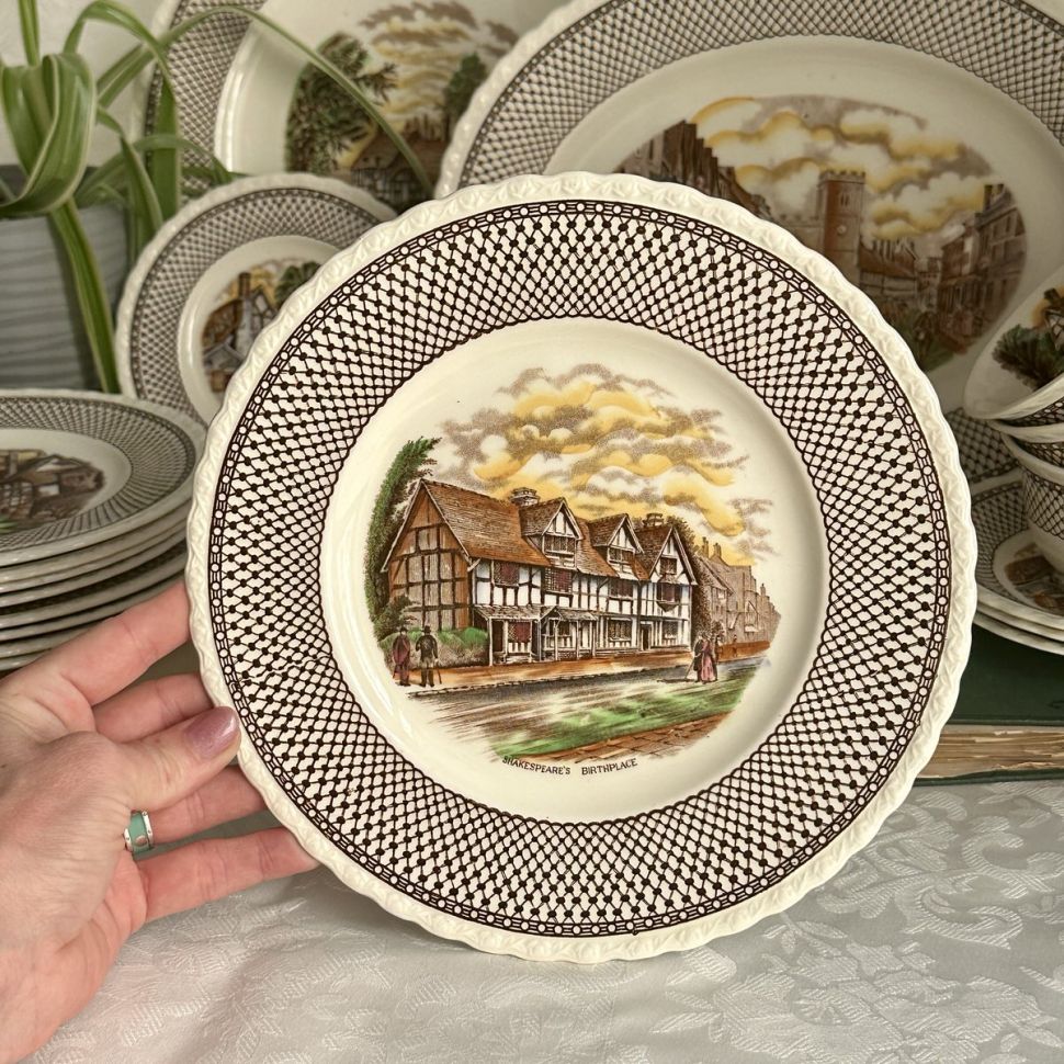 Тарелка Myott Son&Co Hanley Shakespeare Land 23 см Англия