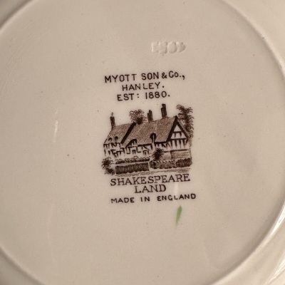 Тарелка Myott Son&Co Hanley Shakespeare Land 23 см Англия