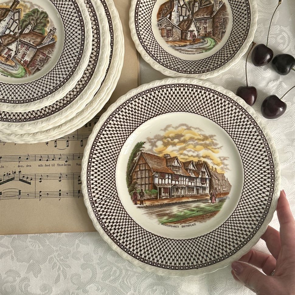 Тарелка Myott Son&Co Hanley Shakespeare Land 23 см Англия