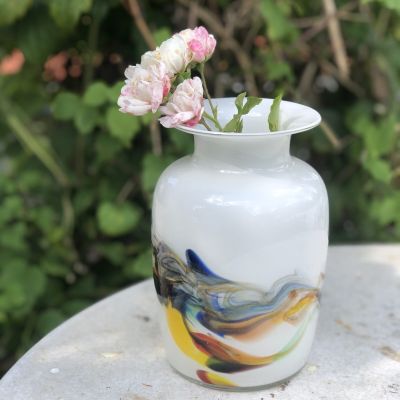 Ваза дизайнерская 17 см хрусталь