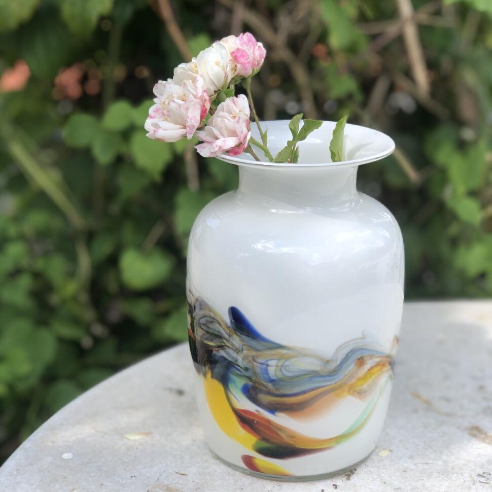 Ваза дизайнерская 17 см хрусталь