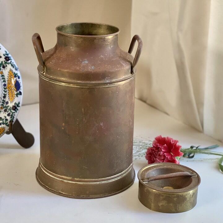 Бидон 2 л с крышкой медь