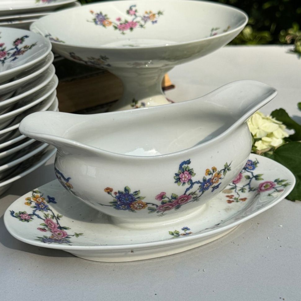 Соусник на блюде Limoges MF 400 мл фарфор Франция