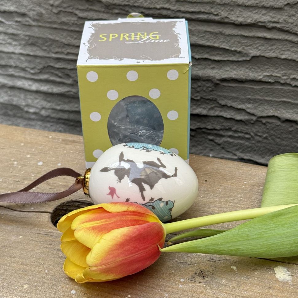 Подвес Яйцо пасхальное Hutschenreuther 7 см фарфор Германия