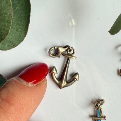 Подвеска шарм Якорь 2 см в стиле Thomas Sabo 925