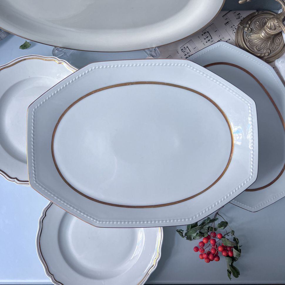 Блюдо Shirnding Bavaria золочение 34 см Германия