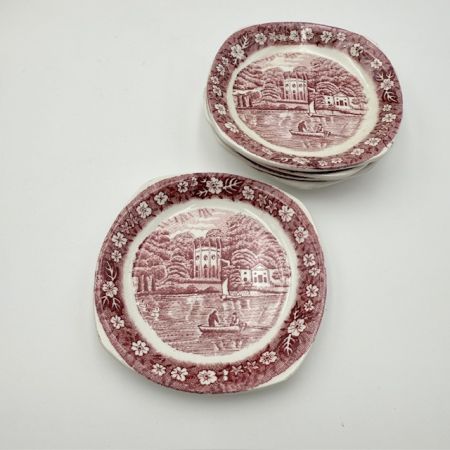 Розетка Palissy Pottery Thames River Scenes 10 см Англия        