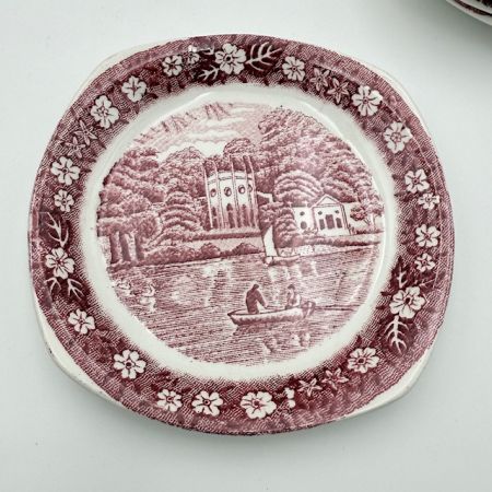 Розетка Palissy Pottery Thames River Scenes 10 см Англия        