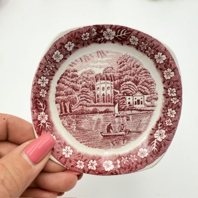 Розетка Palissy Pottery Thames River Scenes 10 см Англия        