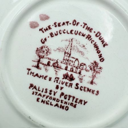 Розетка Palissy Pottery Thames River Scenes 10 см Англия        
