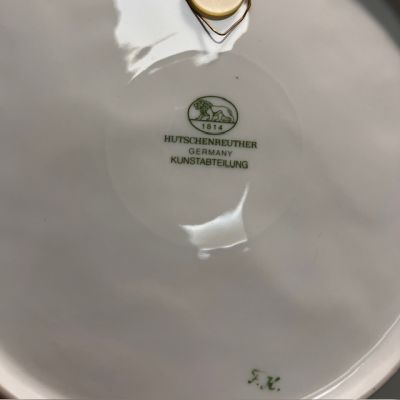 Тарелка панно Hutchenreuther Птицы 26 см фарфор Германия 1976 г.