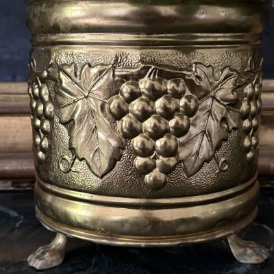 Кашпо Виноград 23 см латунь Англия 