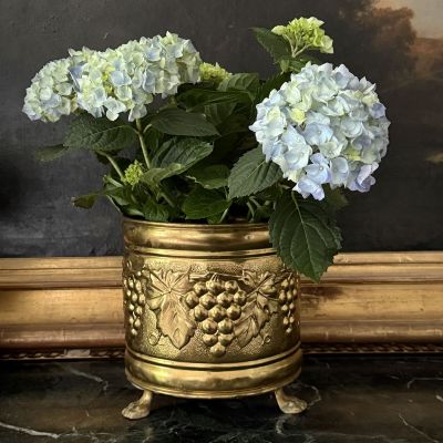 Кашпо Виноград 23 см латунь Англия 