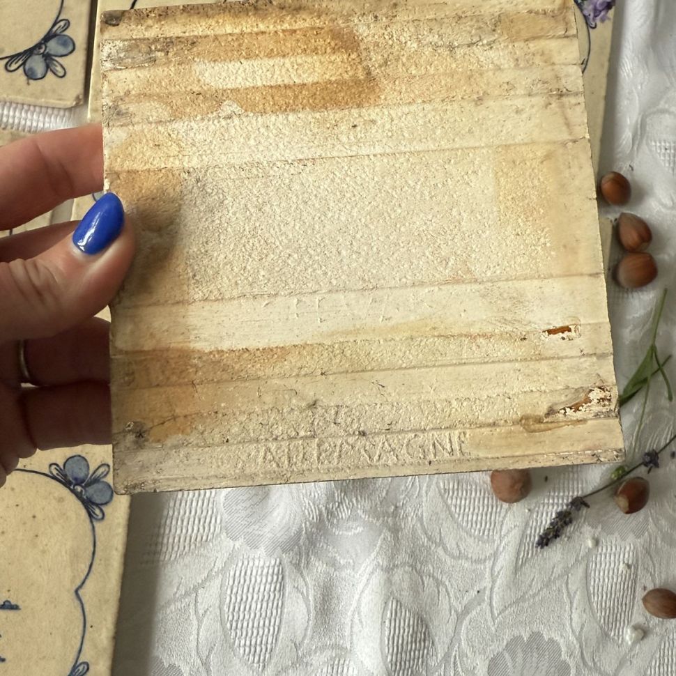 Плитка изразец Delft Фрегат 12х12 см Голландия