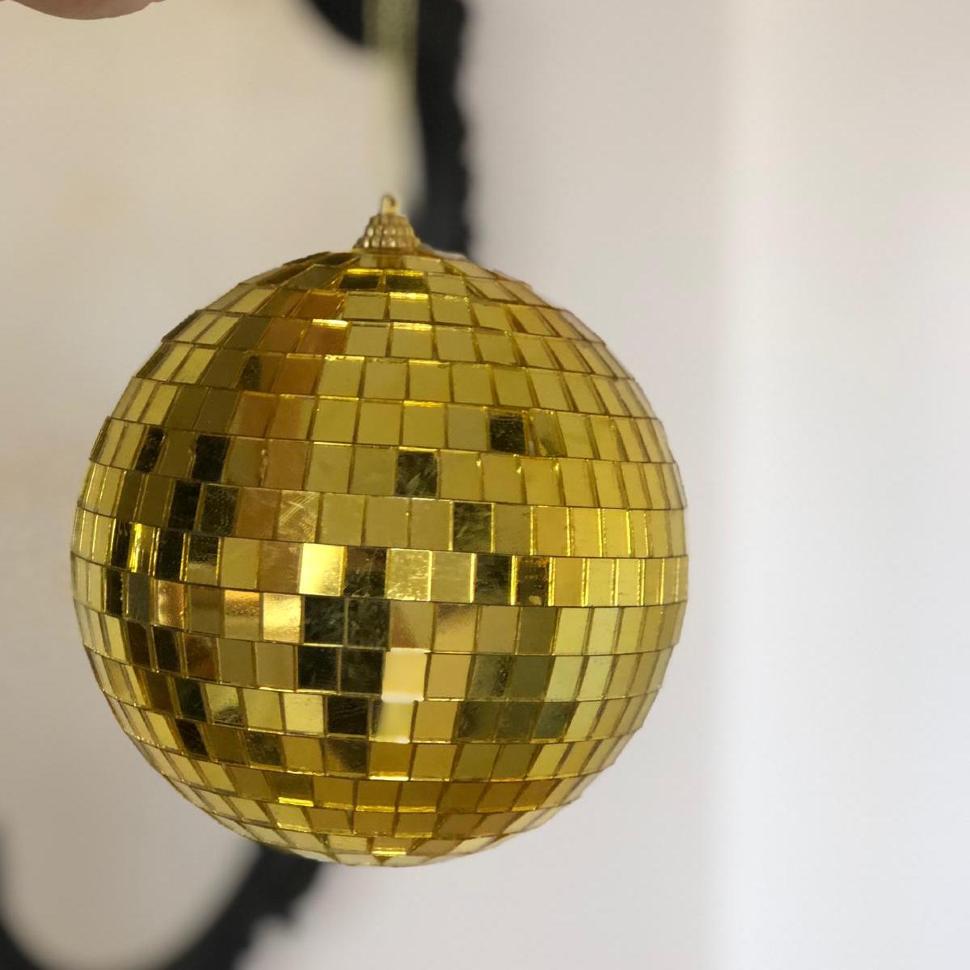 Шар Зеркальный золотой 23 см