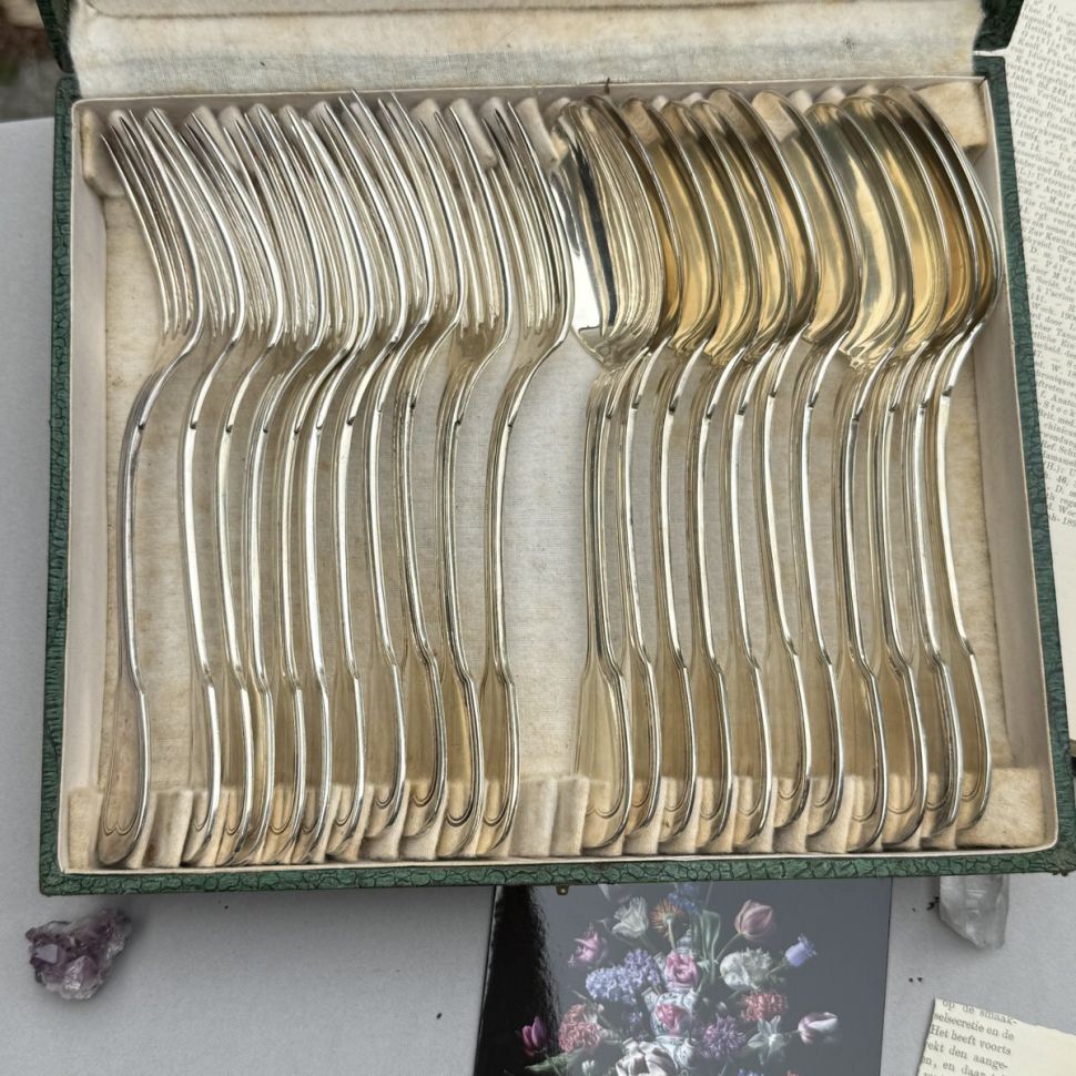 Вилка столовая 21 см Alpacca серебрение Франция