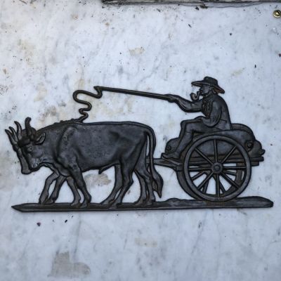 Панно планетка Крестьянин чугун