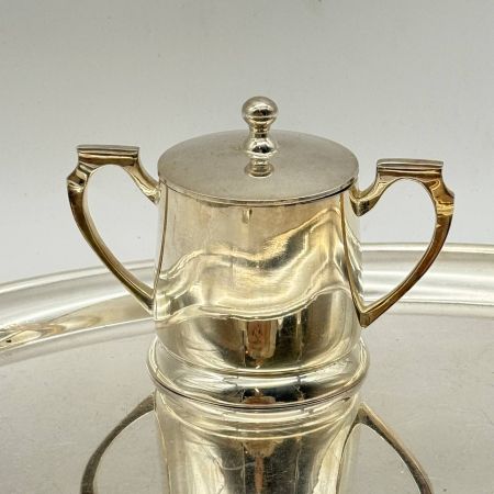 Сахарница молочник набор 2шт. серебрение Англия