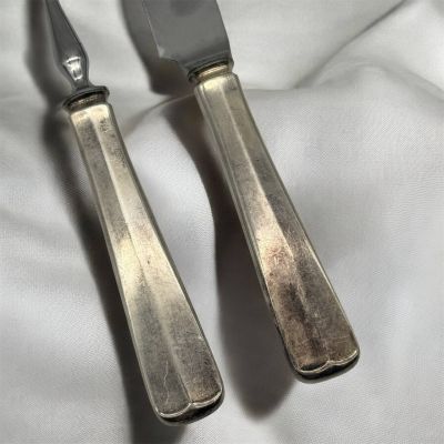 Набор вилка нож для мяса GERO серебрение и сталь Голландия