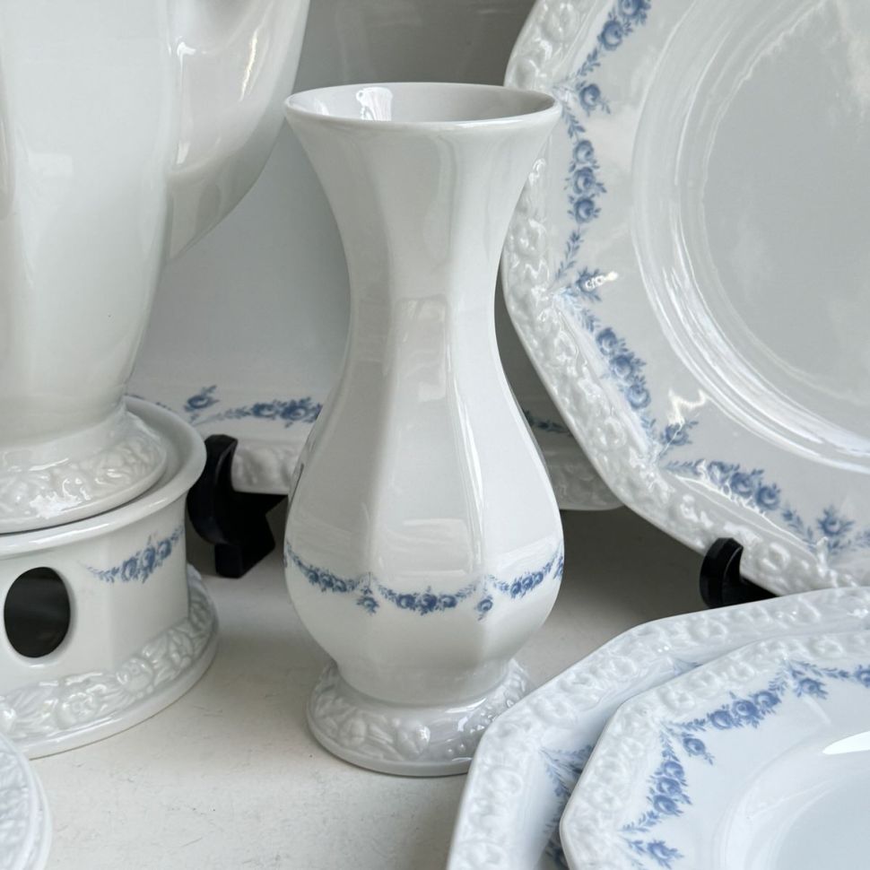 Ваза Rosenthal Classic Rose голубые розы 16 см Германия 