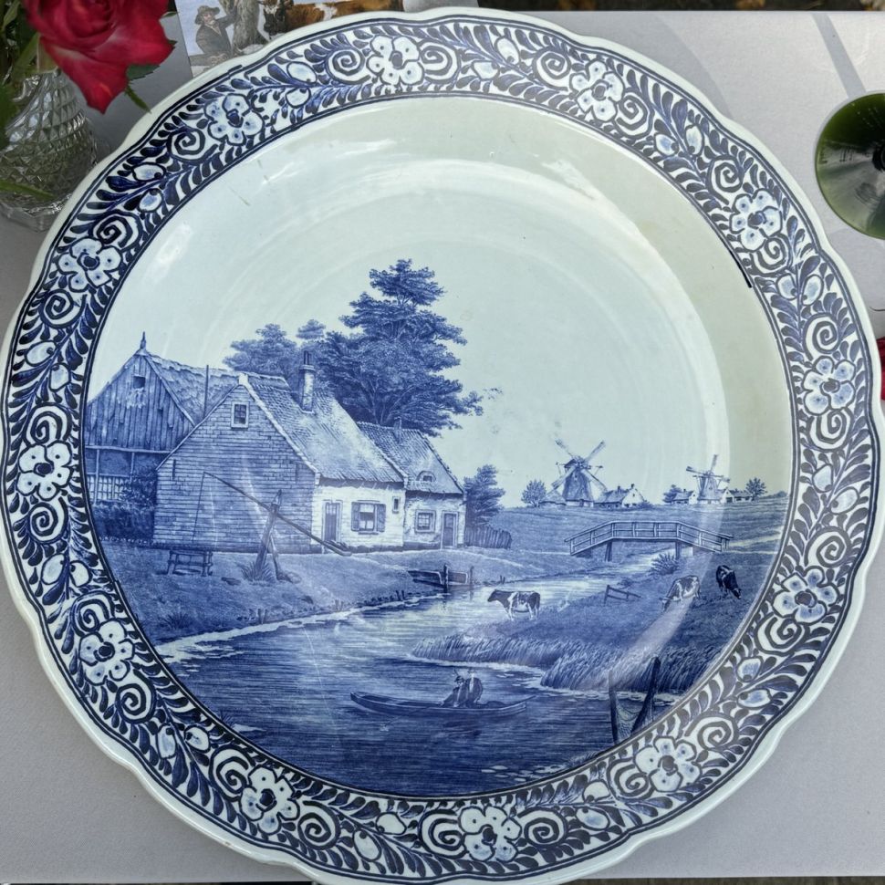 Тарелка блюдо Maastricht Delfts 40 см Голландия  