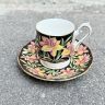 Кофейная пара черный Royal Albert PrairieLily 120 мл Англия