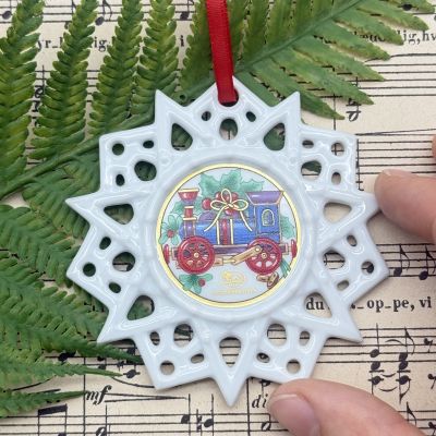 Подвес Звезда рождественский мотив 8 см Hutschenreuther Германия