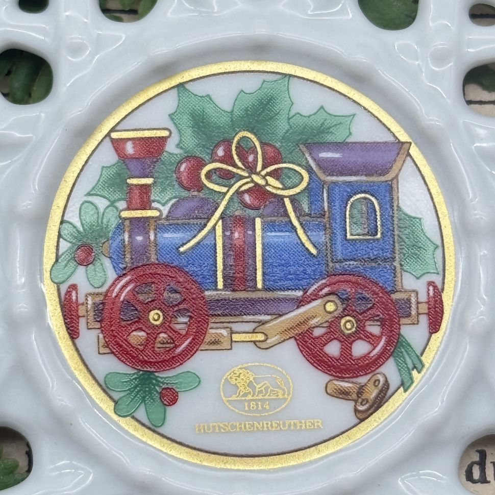 Подвес Звезда рождественский мотив 8 см Hutschenreuther Германия 