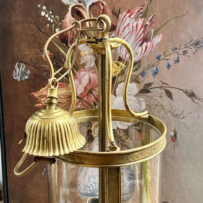 Люстра на три лампы 69 см Франция латунь 