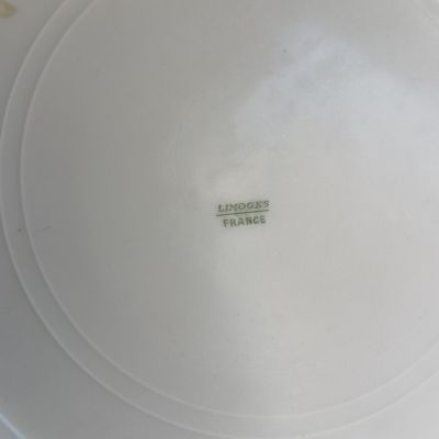 Супница террин Limoges 2,5 л тиффани фарфор позолота Франция