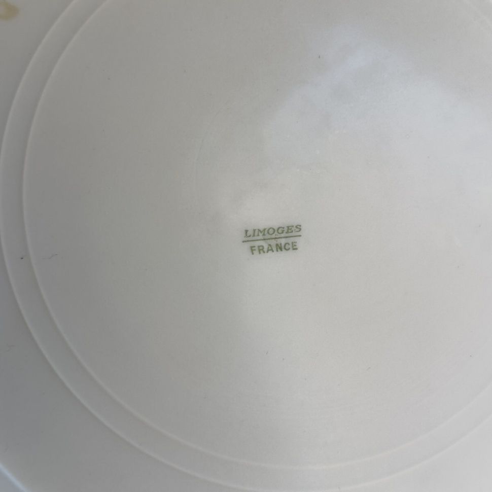 Супница террин Limoges 2,5 л тиффани фарфор позолота Франция