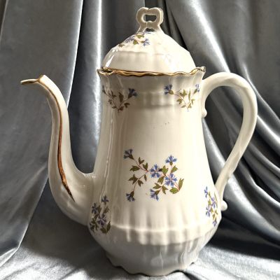Чайник кофейник Васильки 1,6 л  фарфор Франция 