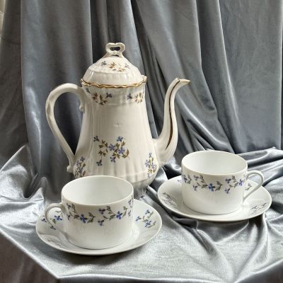 Чайник кофейник Васильки 1,6 л  фарфор Франция 