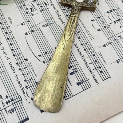 Ложка обувная Олень 18 см латунь