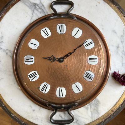 Часы настенные Сковорода 38 см медь