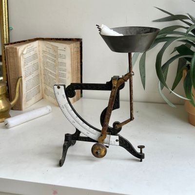 Весы аптекарские чугун металл 25 см