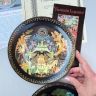 Предзаказ Тарелка Палех Русские сказки Сказка о рыбаке и рыбке 20 см 1990 г Bradex