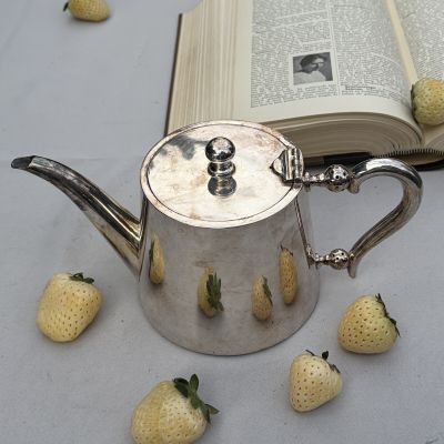 Чайник кофейник 0,8 л мельхиор серебрение 