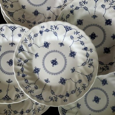 Тарелка Queen's Indisch Blau 20 см Англия