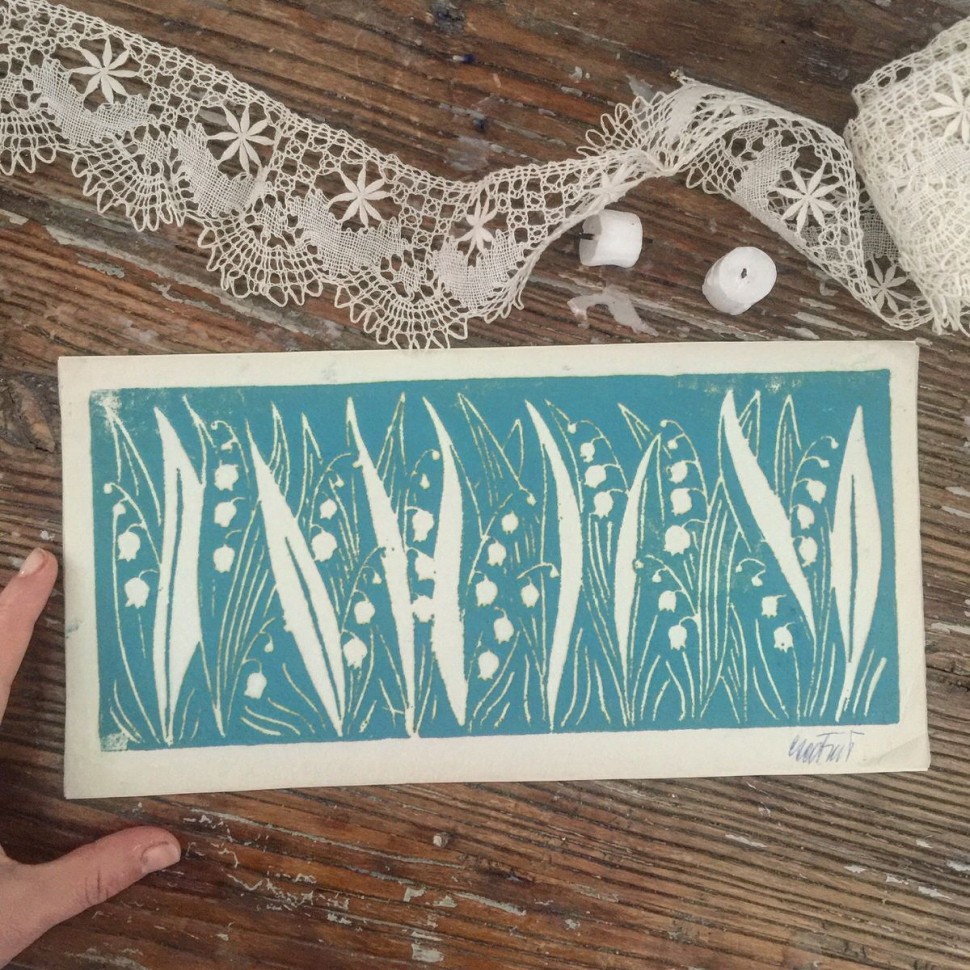 Графическая работа - Оригинал с подписью, Голубая