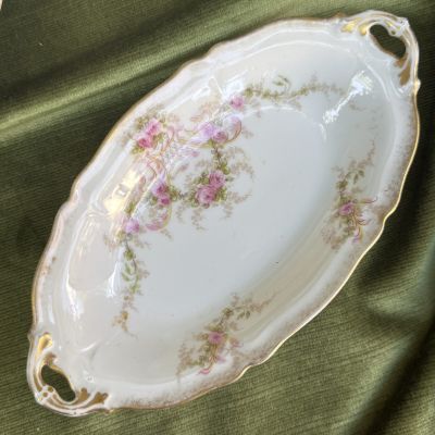 Селедочница Limoges 23 см фарфор Франция начало XX в.