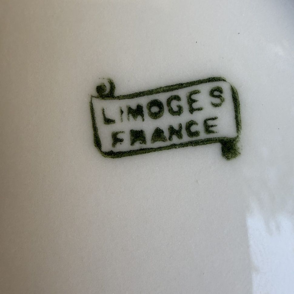 Селедочница Limoges 23 см фарфор Франция начало XX в.