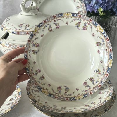 Тарелка глубокая Boch Freres la Louvire 1900 гг 23 см Бельгия