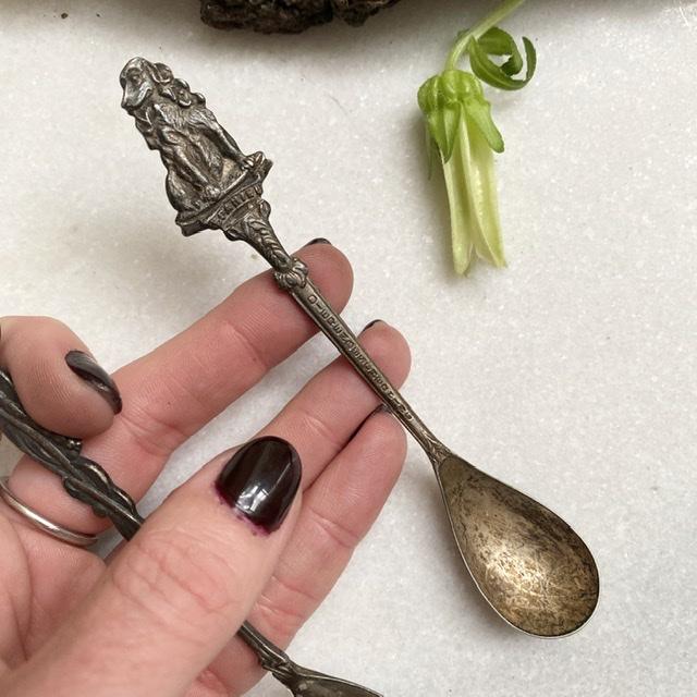 Ложка чайная  Собака 12.5 см серебрение Голландия