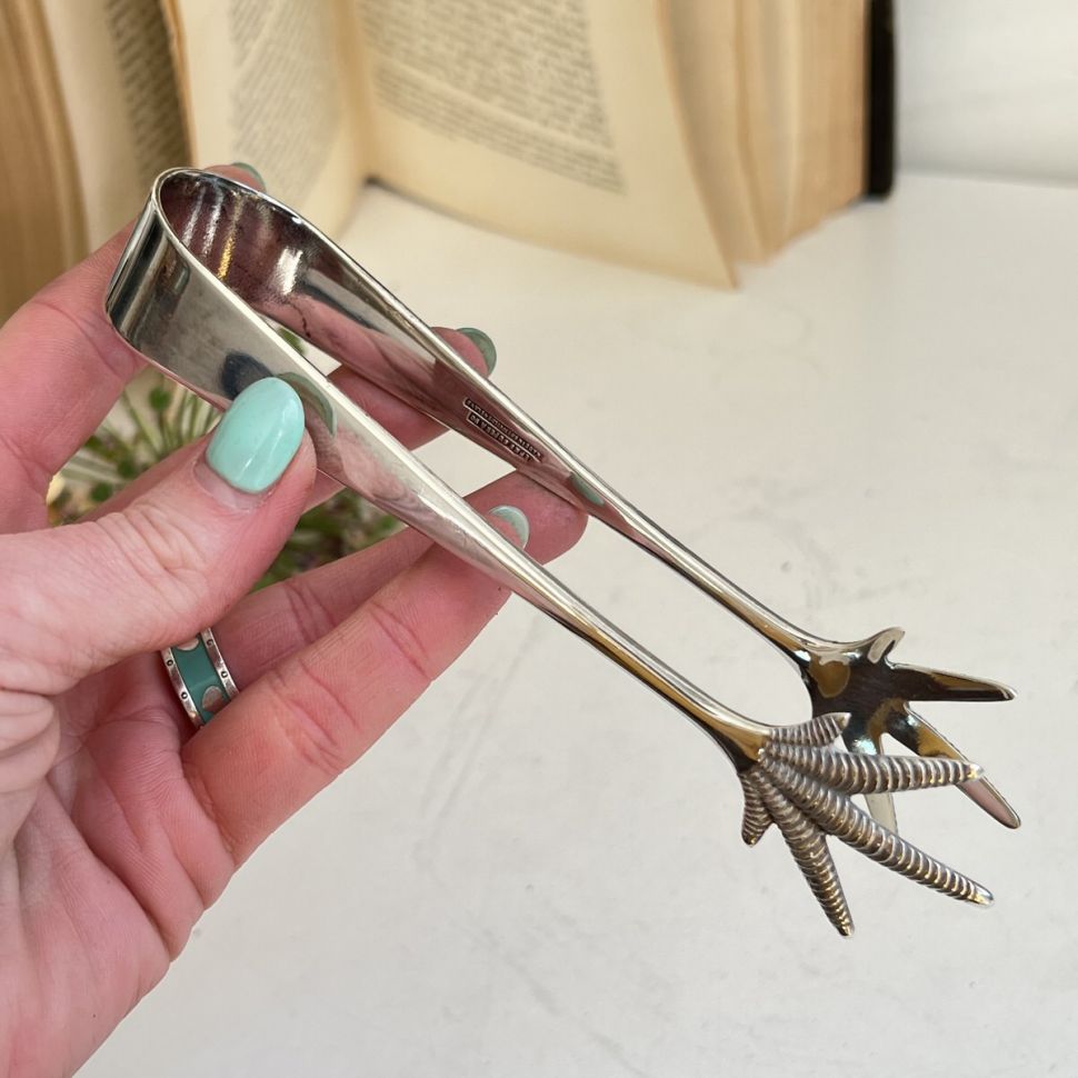 Щипцы для сахара 16 см серебрение