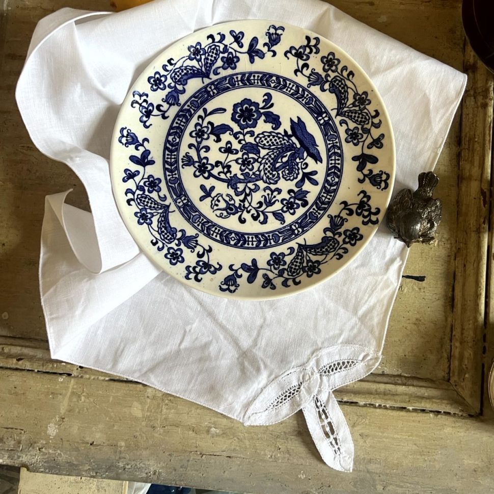 Салфетка 41х42 лен ришелье