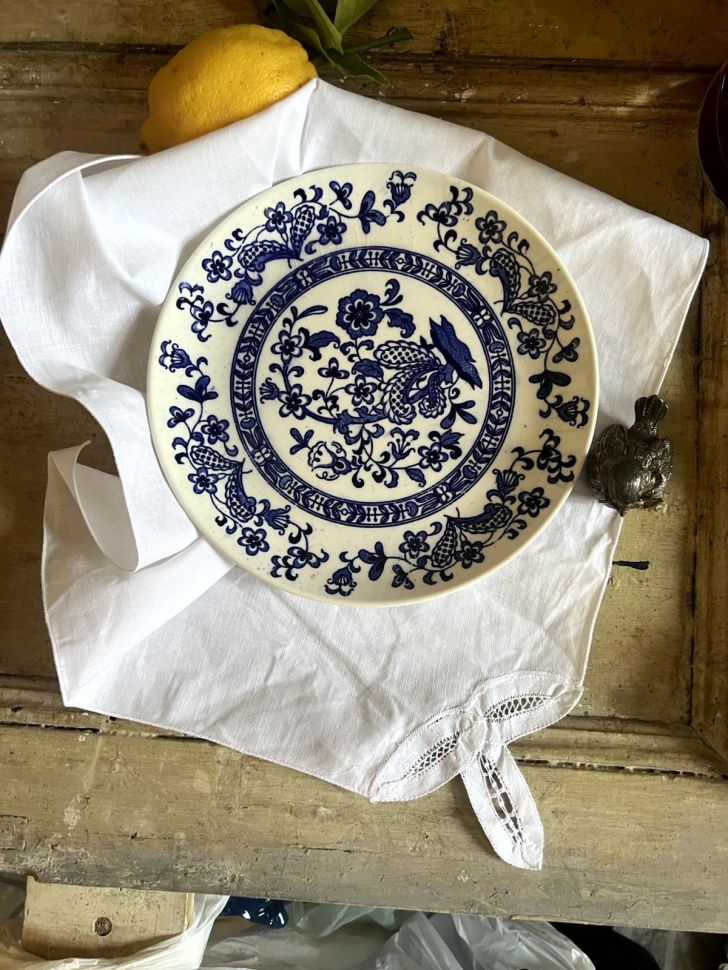 Салфетка 41х42 лен ришелье